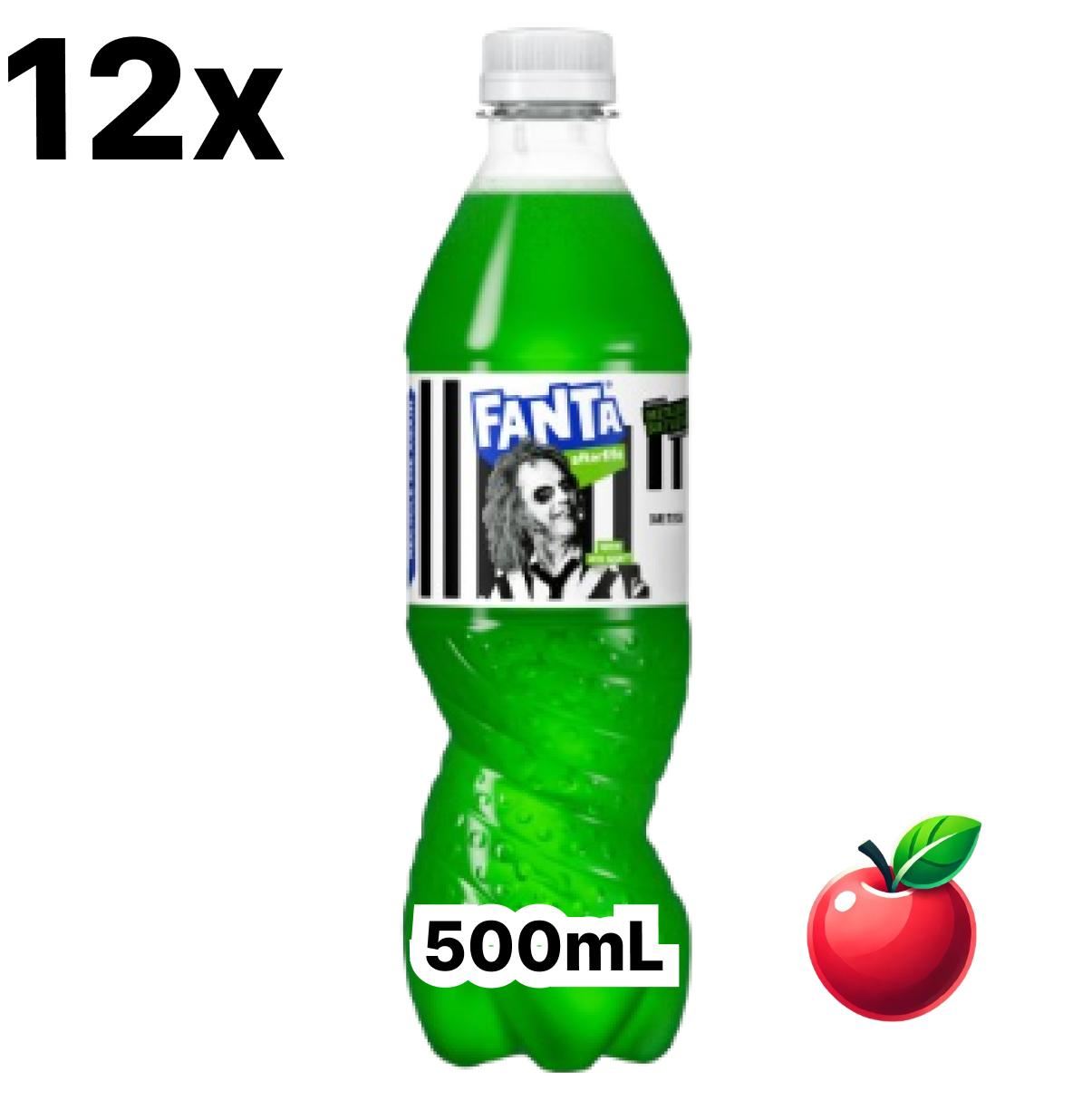 12 x Fanta Zero Apple 500ml Bottles