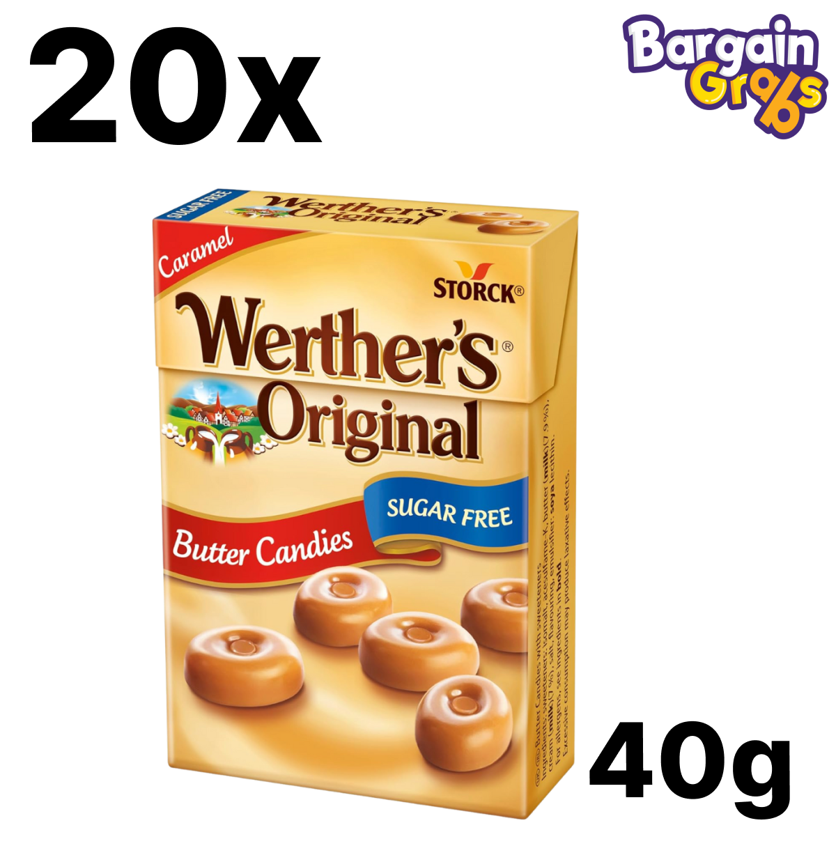 20 pack of 40g Werther's Original Butter Candies
