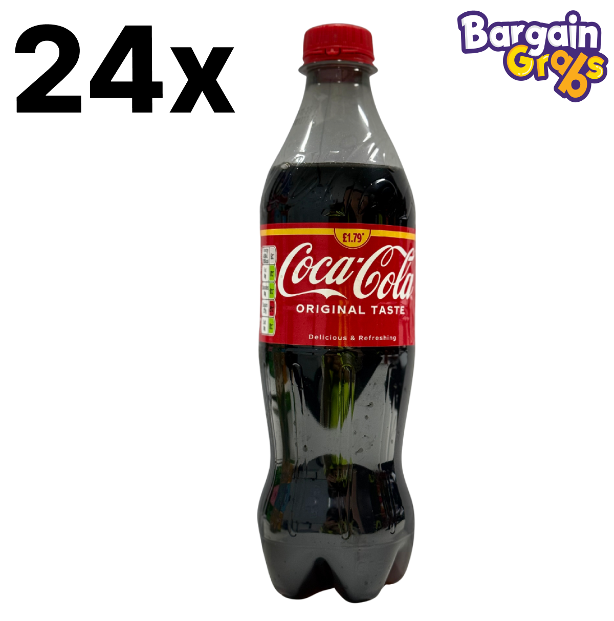 24 pack of Coca-Cola Original Taste bottles 500ml each