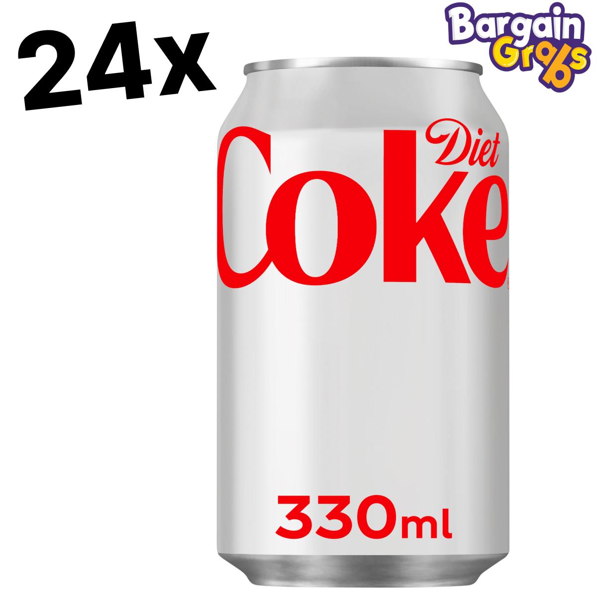 24 pack of 330ml Diet Coke cans