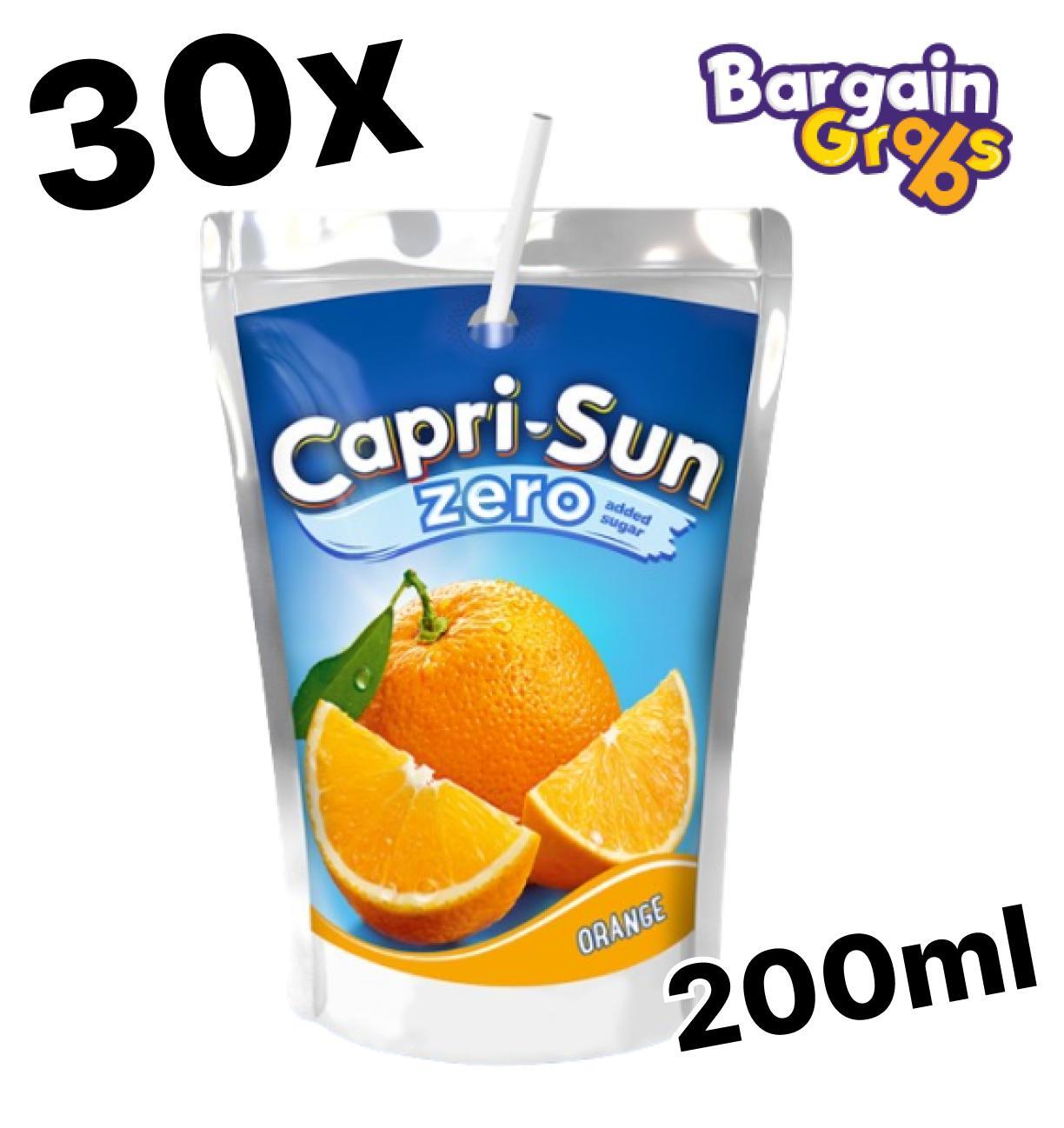 30 x Capri Sun Orange Zero 200ml 2