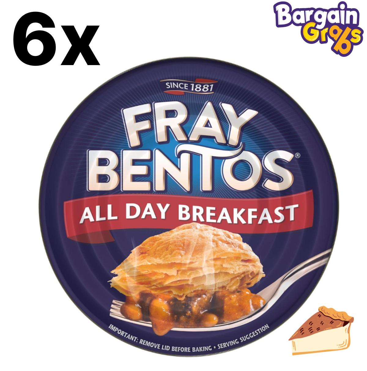 6 pack of 425g Fray Bentos All Day Breakfast Pies
