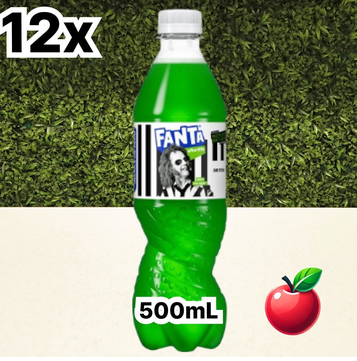 12 x Fanta Zero Apple 500ml Bottles