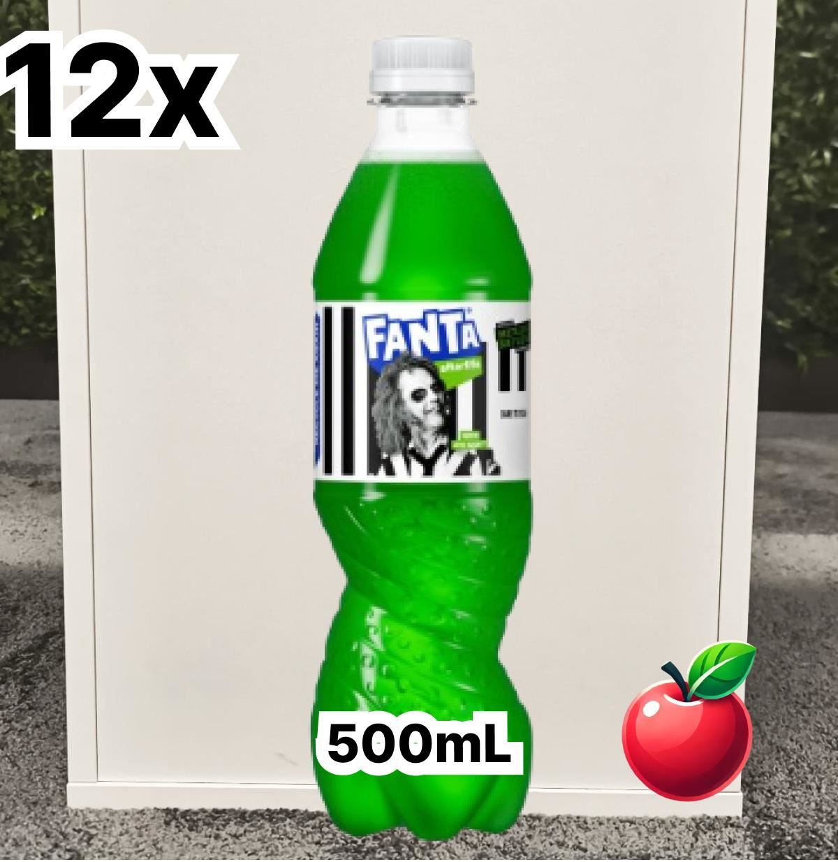 12 x Fanta Zero Apple 500ml Bottles