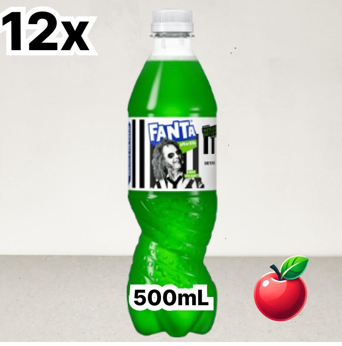 12 x Fanta Zero Apple 500ml Bottles