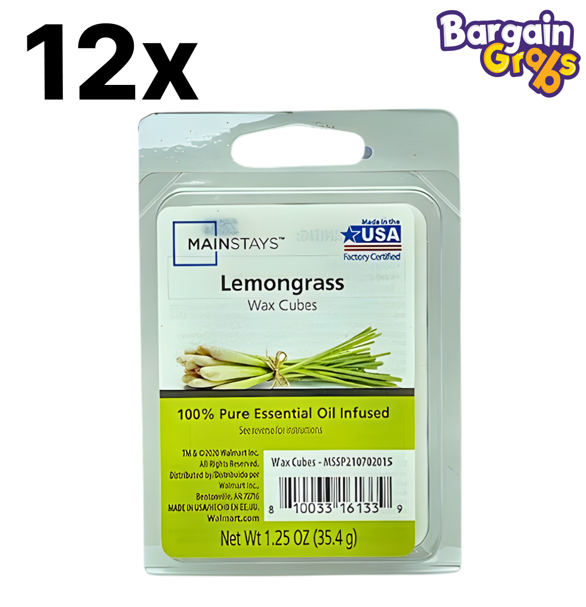 Mainstays Wax Cubes – 72 x 35.4g Packs | 9 Fragrance Variations