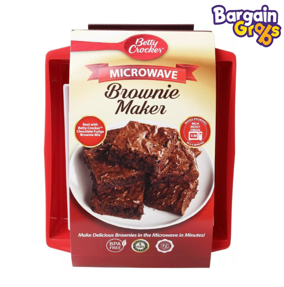 Betty Crocker Brownie Maker – electric brownie baking machine for quick and easy homemade treats