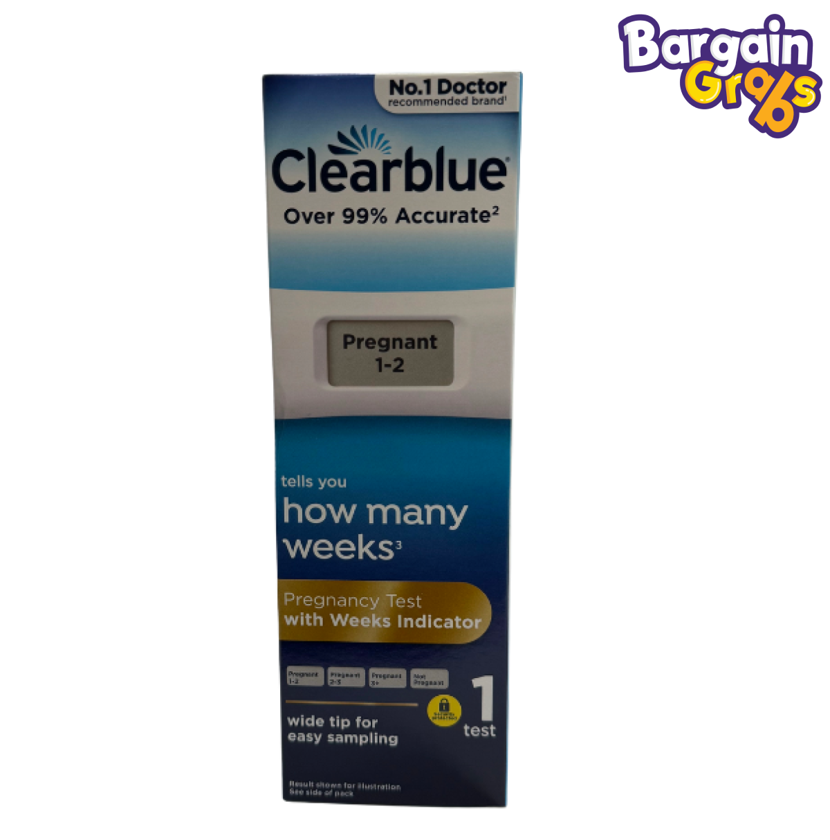 Clearblue Digital Pregnancy Test with smart countdown and clear results for early pregnancy detection