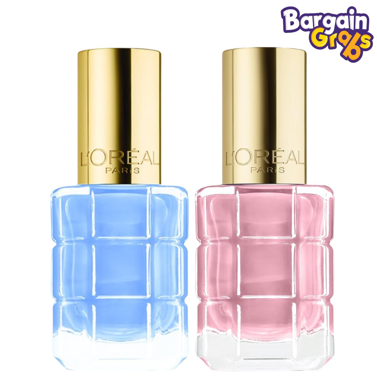 L'Oréal Paris Color Riche Oil Nail Polish – shades 222 Rose Garden and 671 Monsieur Bleu