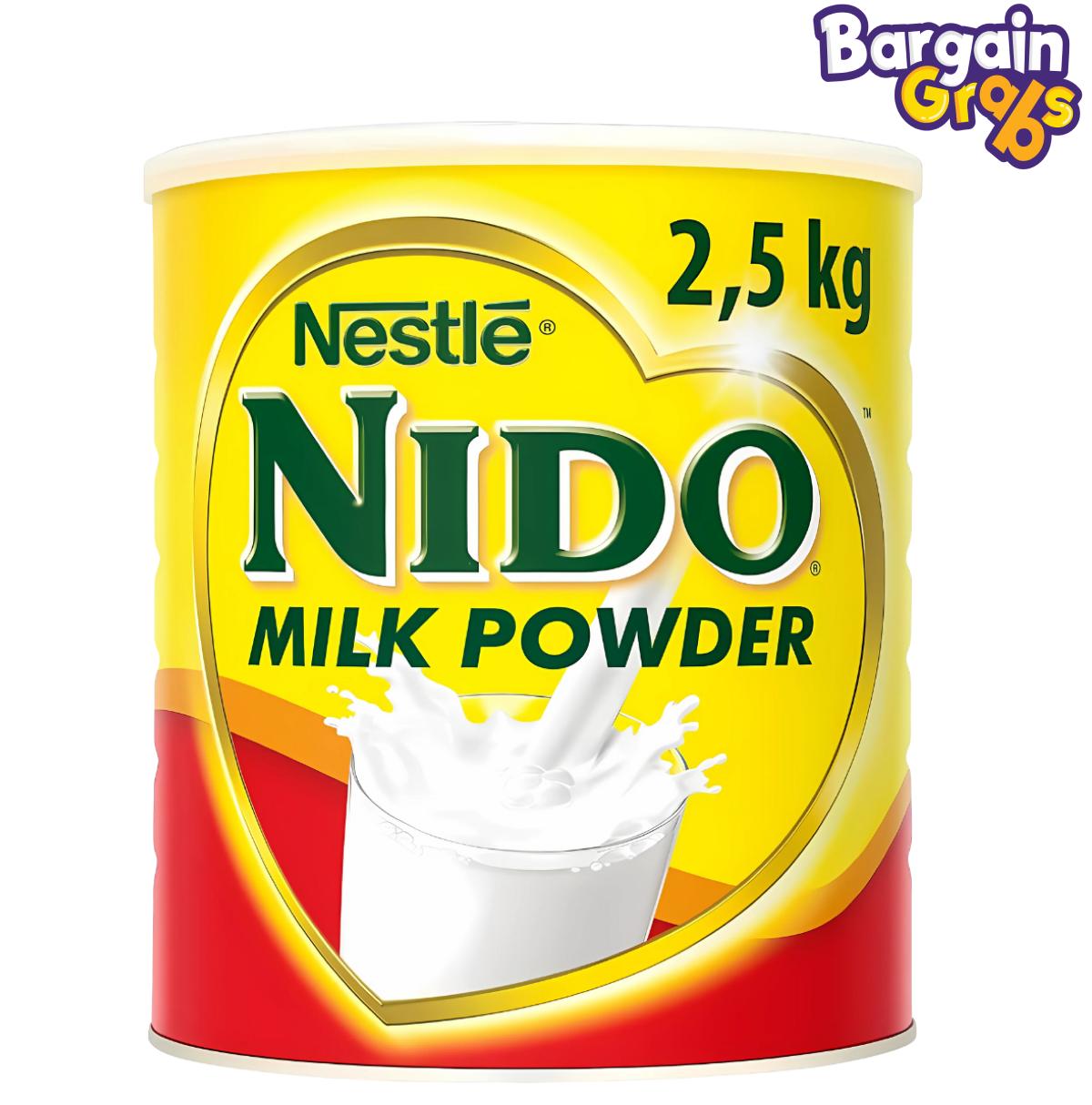 Nido Instant Full Cream Milk Powder 2.5kg tin – high-quality powdered milk for families, cooking, and beverages