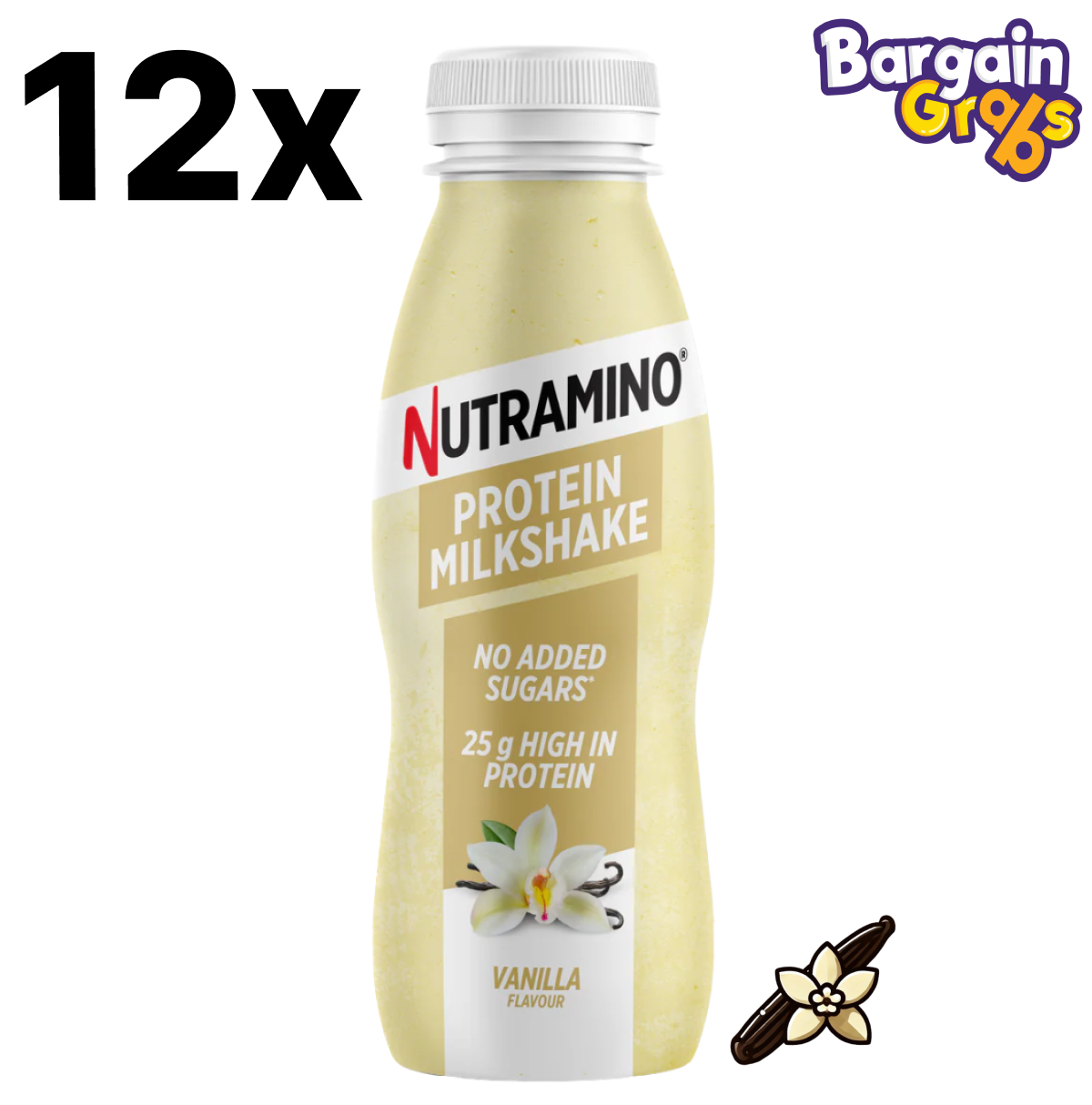 Nutramino Protein Milkshake Vanilla 12 x 330ml – High Protein Drink