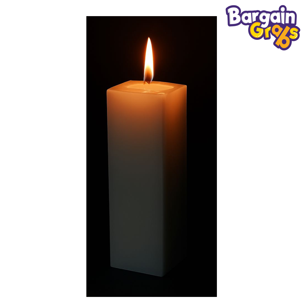 Unscented Pillar Candle with long-lasting 65-hour burn – ideal for home ambiance, events, or relaxation