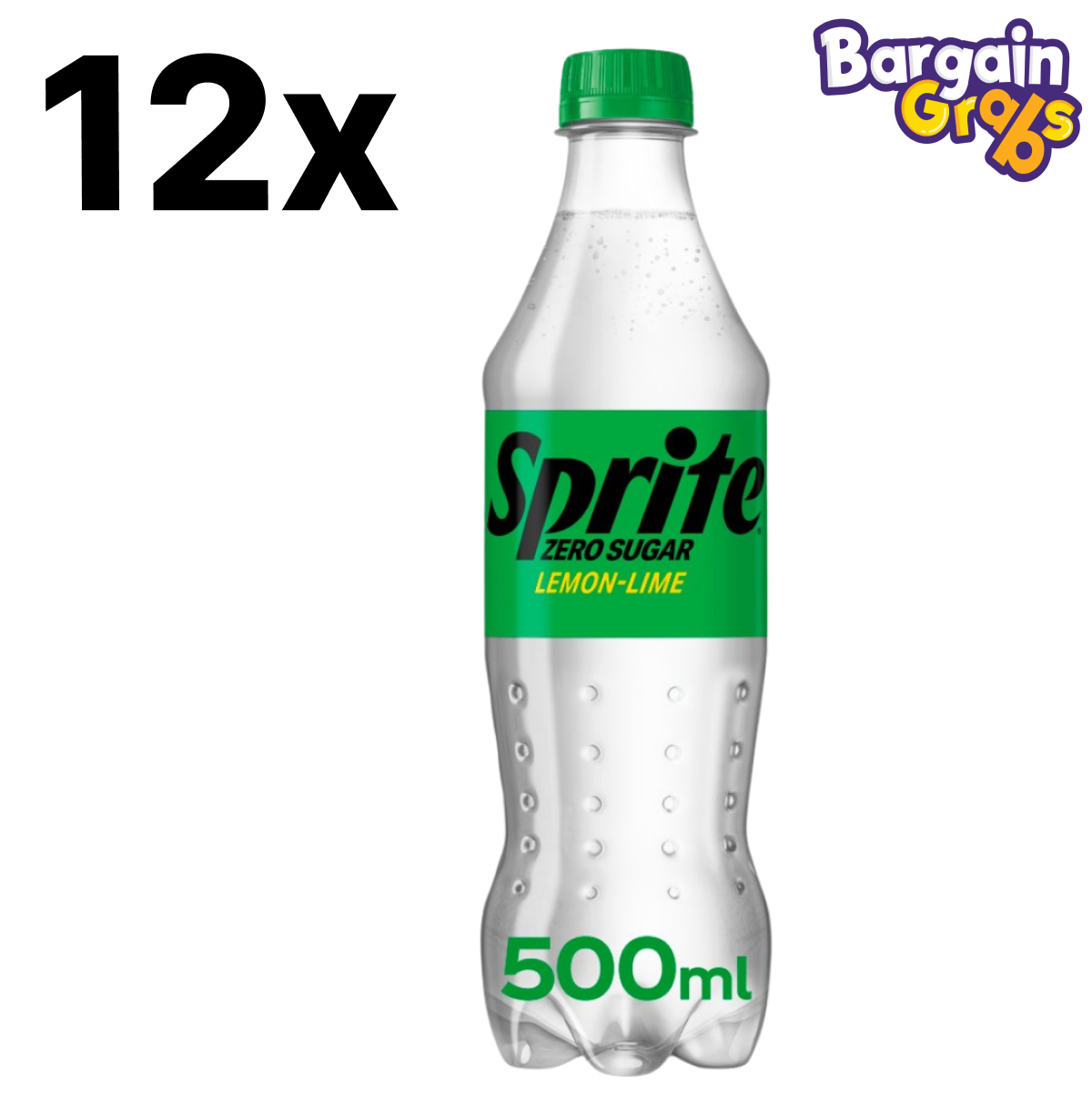 12 pack of Sprite Zero Sugar Lemon-Lime 500ml bottles