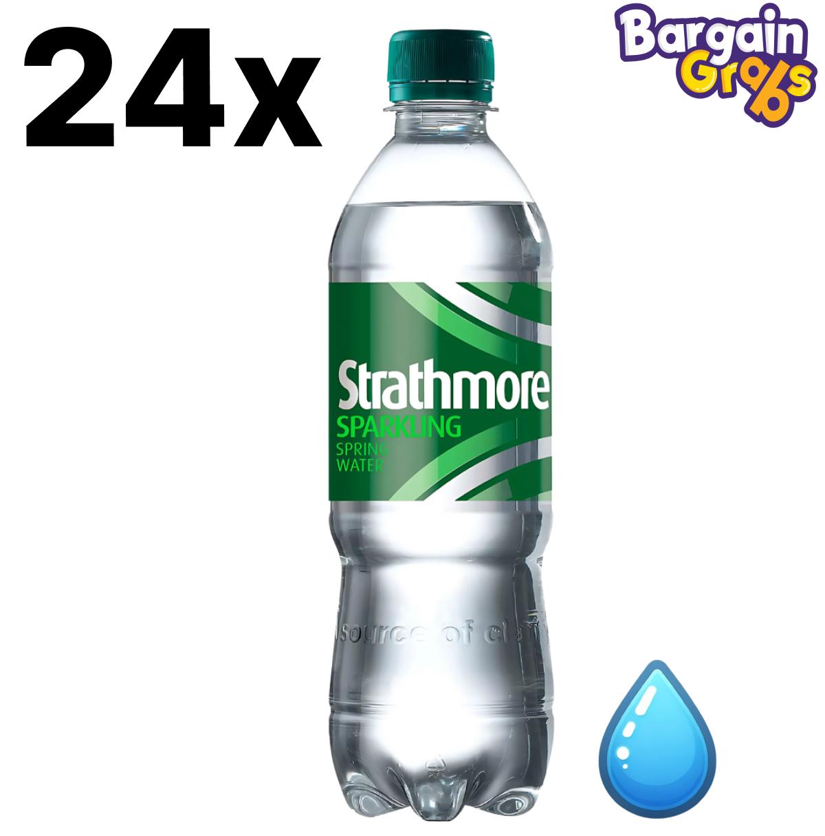 24 pack of 500ml Strathmore Sparkling Water – lightly carbonated bottled water for refreshing hydration