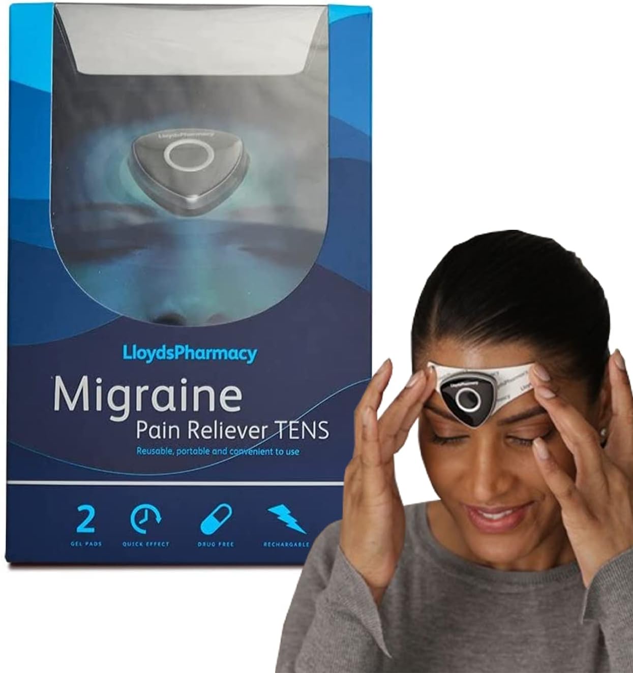 LloydsPharmacy Migraine Pain Reliever TENS Machine