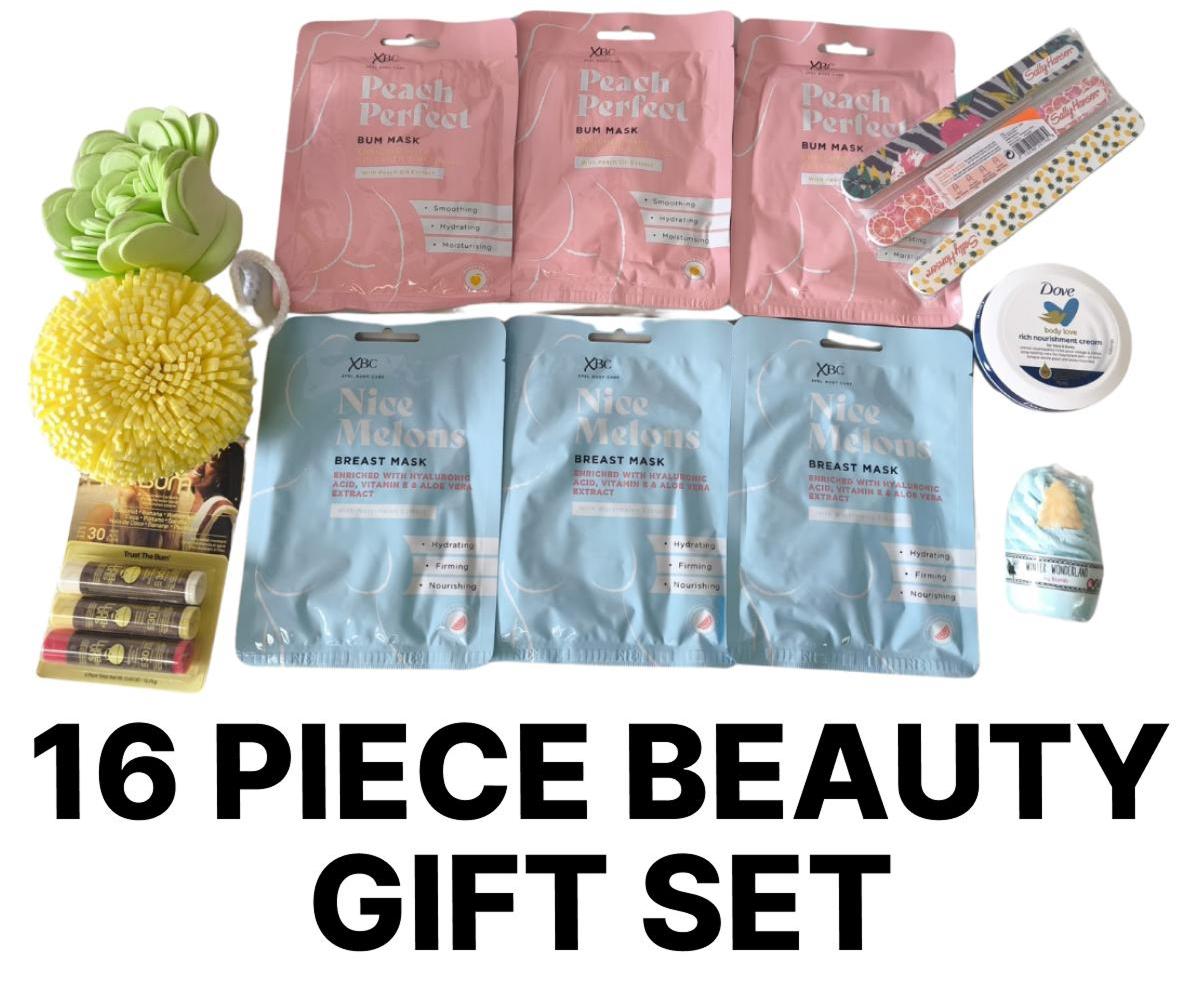 Bargain Grabs 16-piece health and beauty gift set – skincare and self-care essentials for pampering and wellness