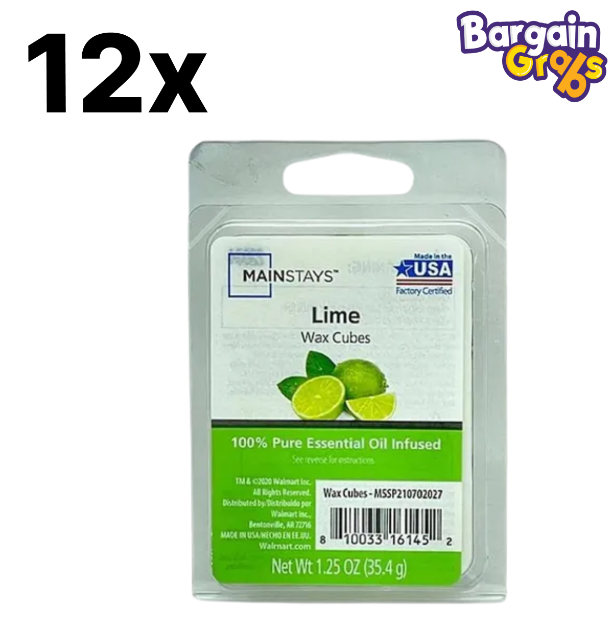 Mainstays Wax Cubes – 72 x 35.4g Packs | 9 Fragrance Variations