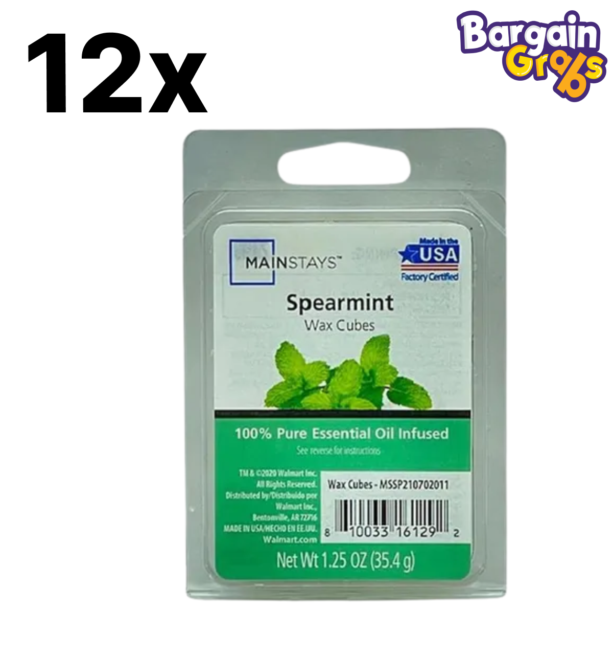 Mainstays Wax Cubes – 72 x 35.4g Packs | 9 Fragrance Variations
