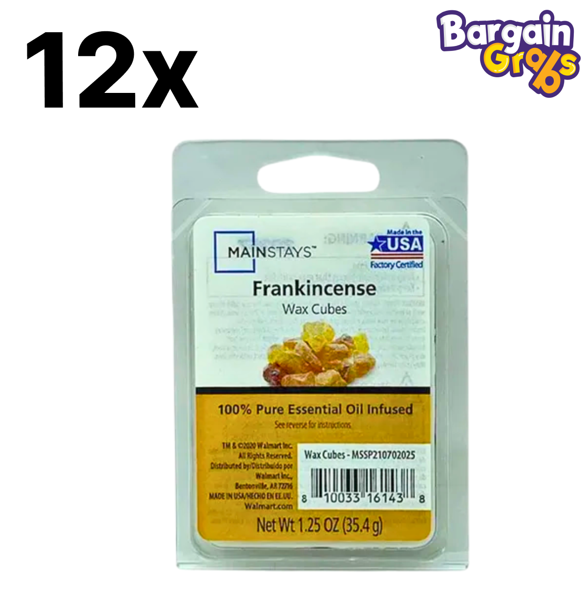 Mainstays Wax Cubes – 72 x 35.4g Packs | 9 Fragrance Variations