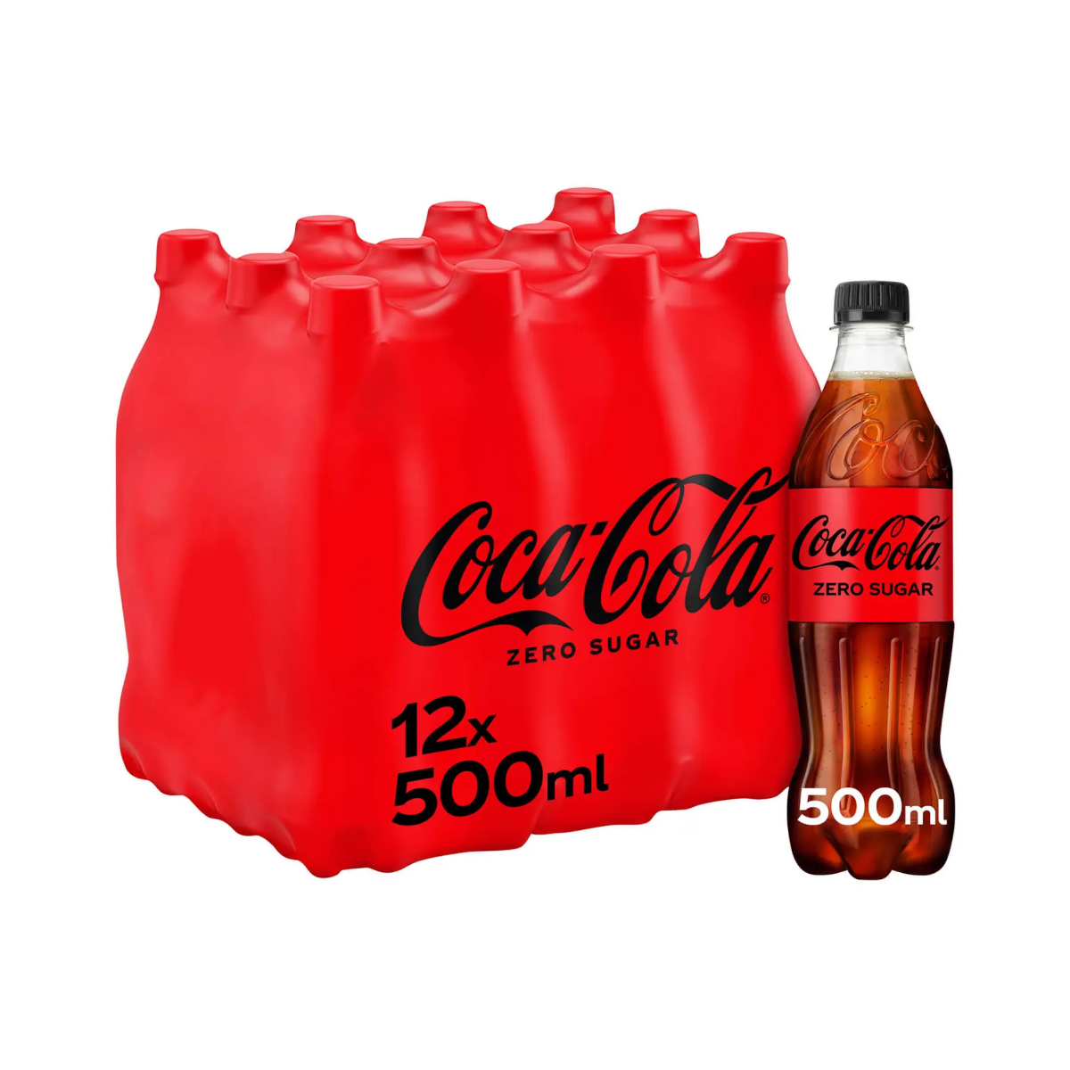 12 x Coke Zero 500ml Bottles