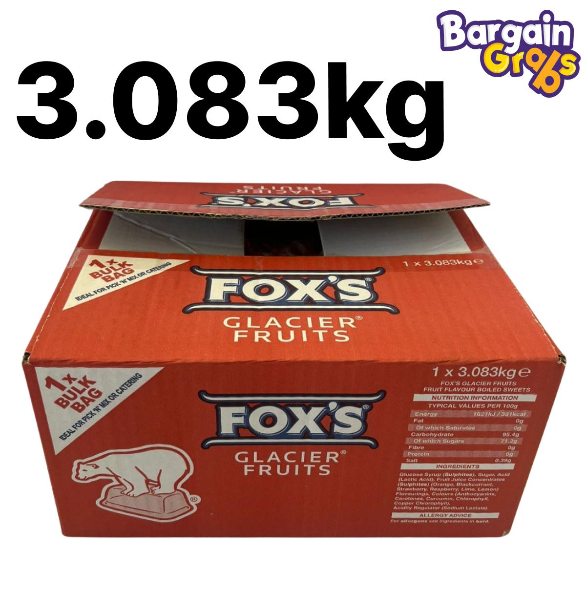 3.083kg pack of Fox’s Glacier Fruits sweets