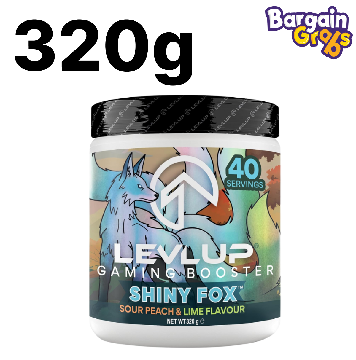 LevlUp Shiny Fox Gaming Booster 320g – energy formula for focus and performance