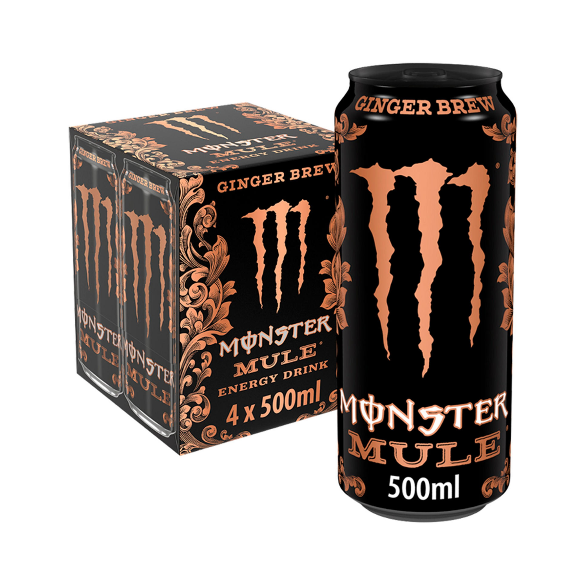 4 x Monster Mule Ginger Energy 500ml