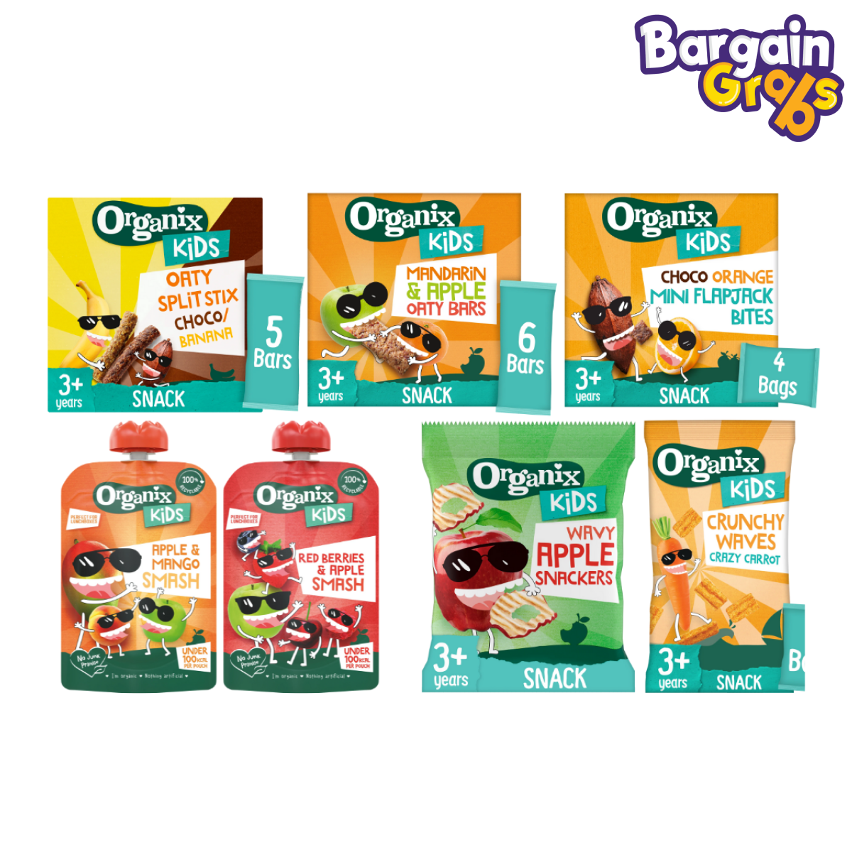 Organix Baby & Toddler Snacks – choose from 7 nutritious varieties for healthy, organic snacking