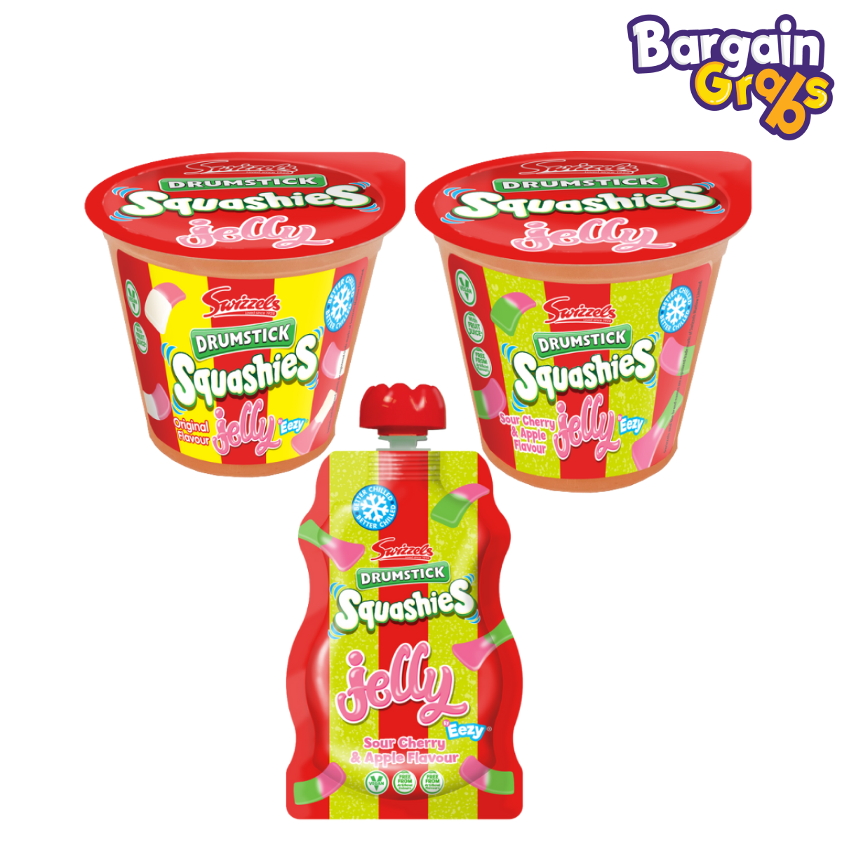 Swizzels Jelly Sweets – choose from fruity jelly pots or sour pouches, perfect for parties, snacks, or sharing